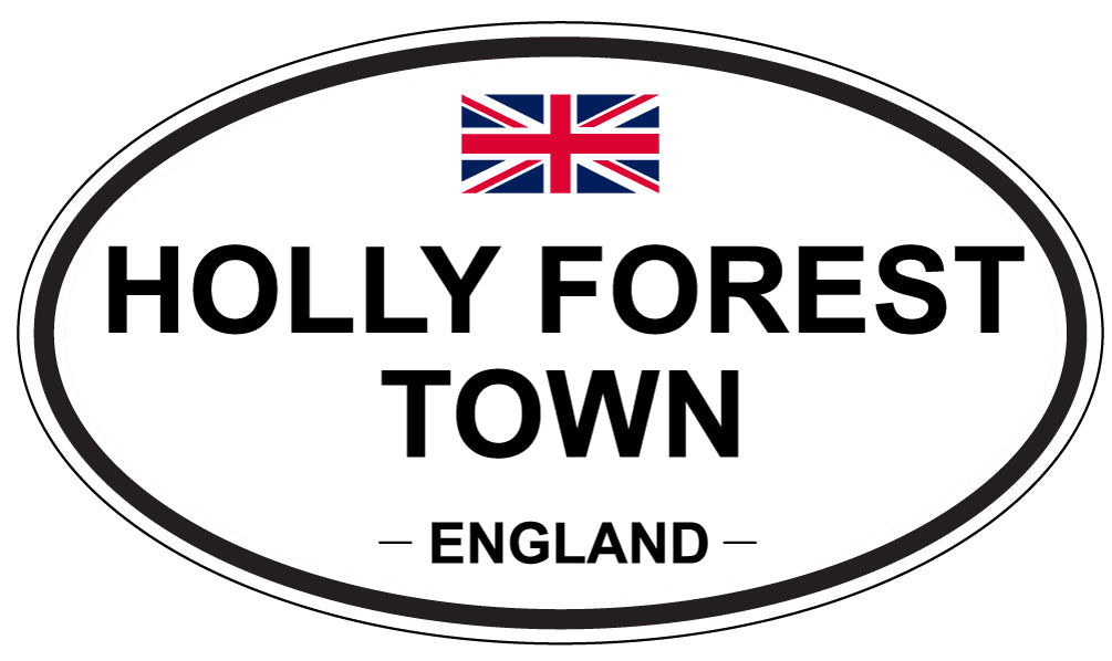 HOLLY FOREST TOWN, England - Oval Magnet