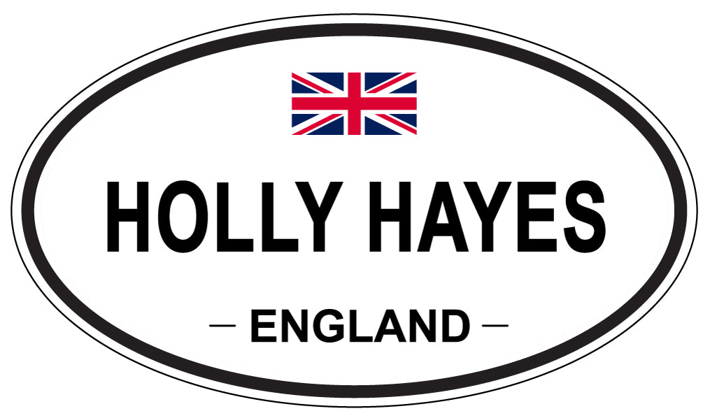 HOLLY HAYES, ENGLAND - Oval Sticker