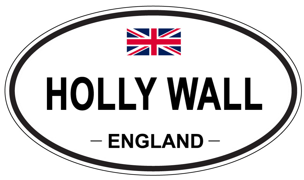HOLLY WALL, ENGLAND - Oval Sticker