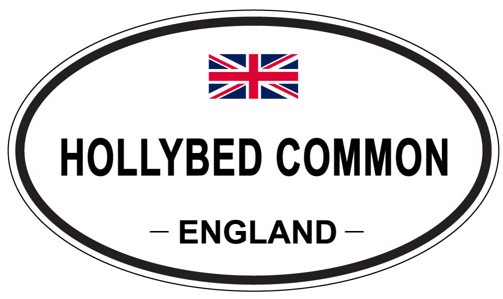 HOLLYBED COMMON, ENGLAND - Oval Sticker