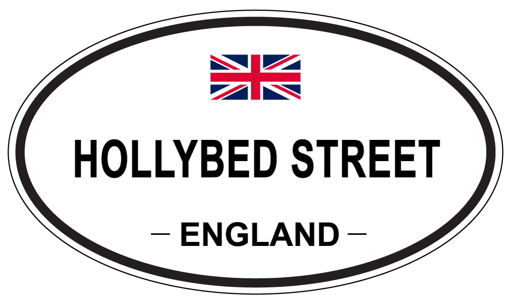HOLLYBED STREET, England - Oval Magnet