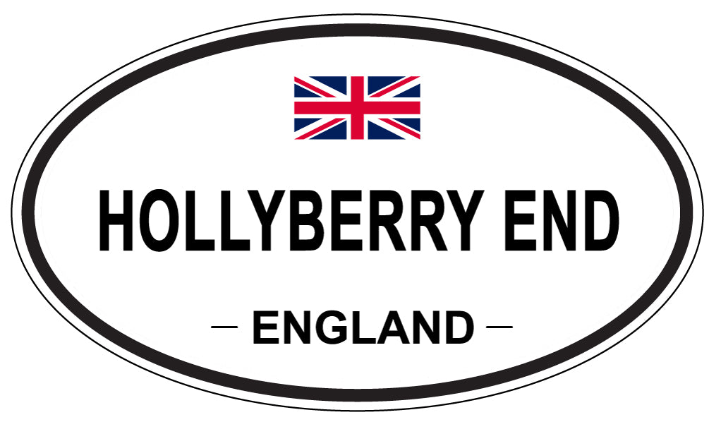 HOLLYBERRY END, ENGLAND - Oval Sticker