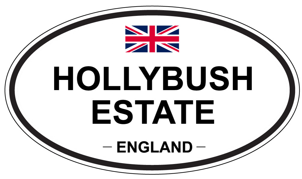 HOLLYBUSH ESTATE, England - Oval Magnet