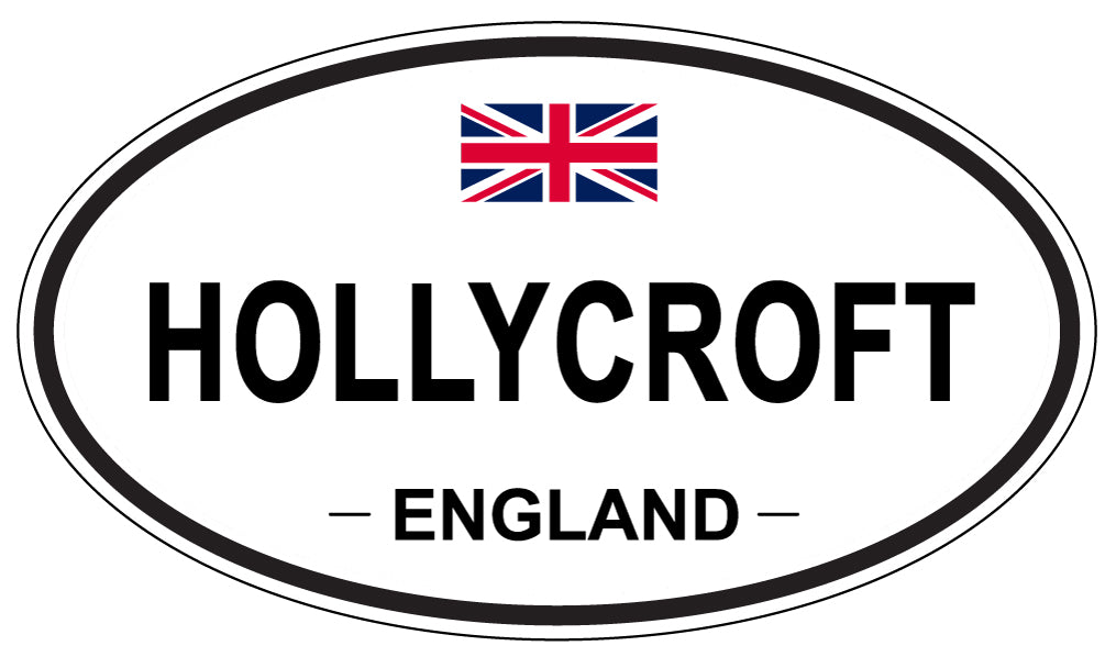 HOLLYCROFT, ENGLAND - Oval Sticker