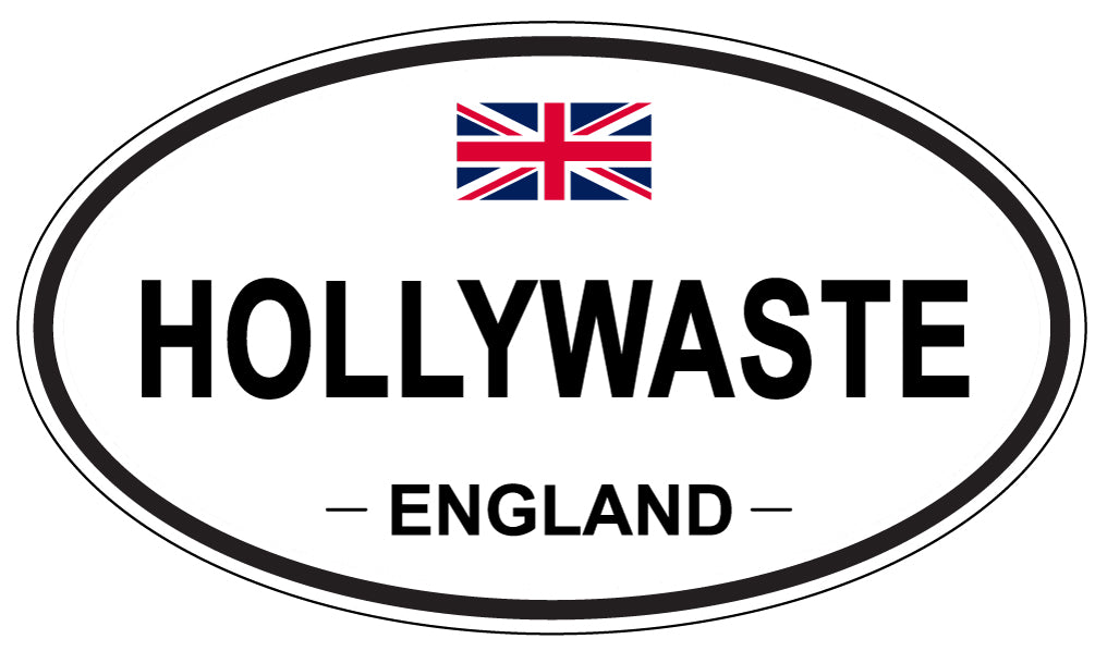 HOLLYWASTE, England - Oval Magnet