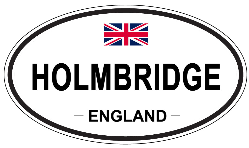 HOLMBRIDGE, ENGLAND - Oval Sticker