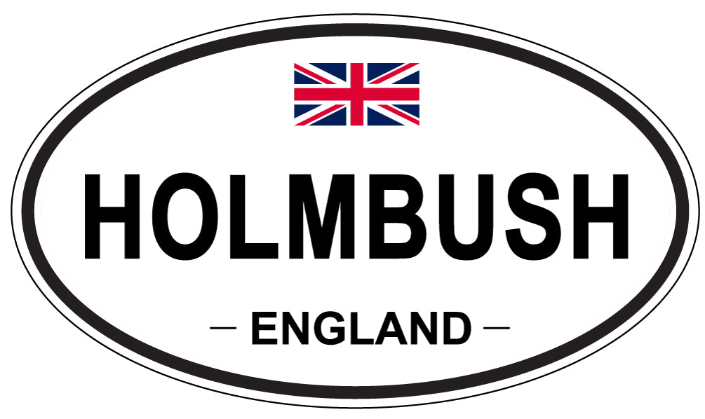 HOLMBUSH, ENGLAND - Oval Sticker