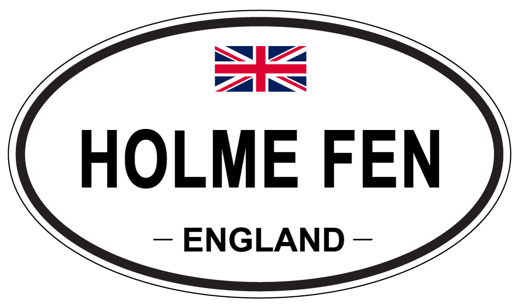HOLME FEN, ENGLAND - Oval Sticker