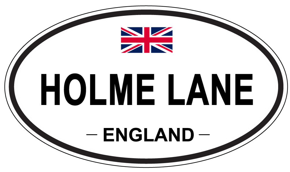 HOLME LANE, ENGLAND - Oval Sticker