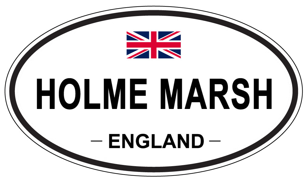 HOLME MARSH, ENGLAND - Oval Sticker
