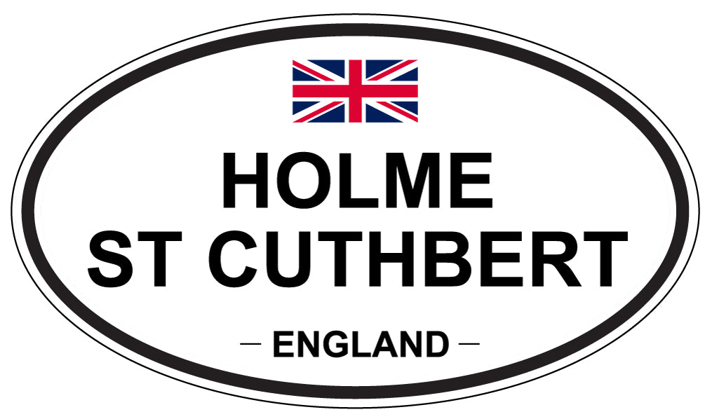 HOLME ST CUTHBERT, ENGLAND - Oval Sticker