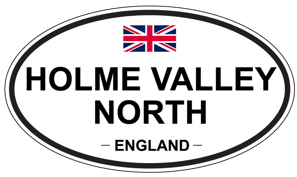 HOLME VALLEY NORTH, England - Oval Magnet