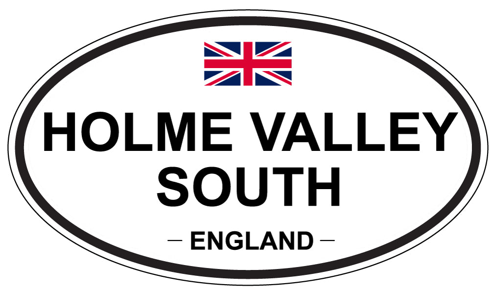 HOLME VALLEY SOUTH, ENGLAND - Oval Sticker