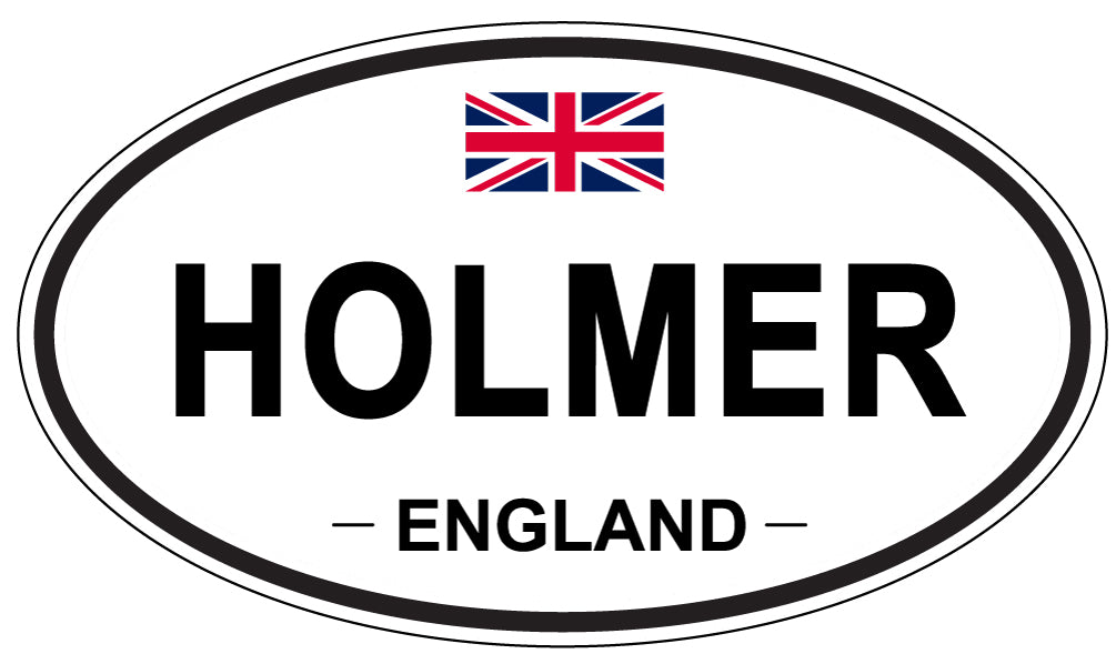 HOLMER, ENGLAND - Oval Sticker