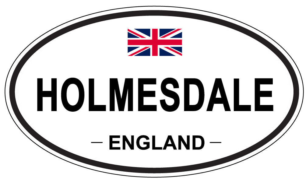 HOLMESDALE, ENGLAND - Oval Sticker