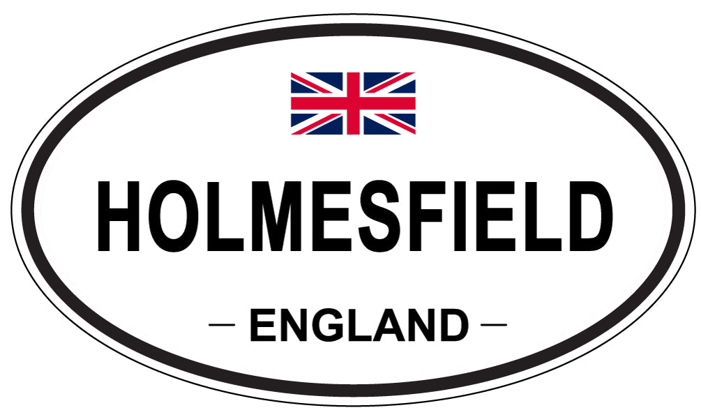 HOLMESFIELD, ENGLAND - Oval Sticker