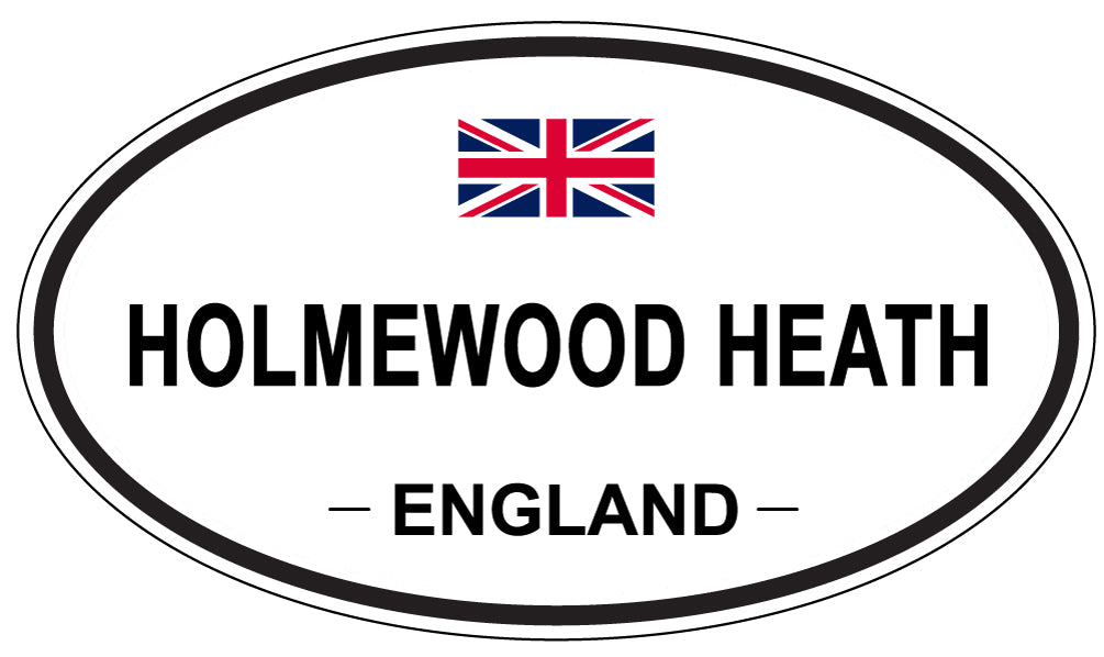 HOLMEWOOD HEATH, ENGLAND - Oval Sticker