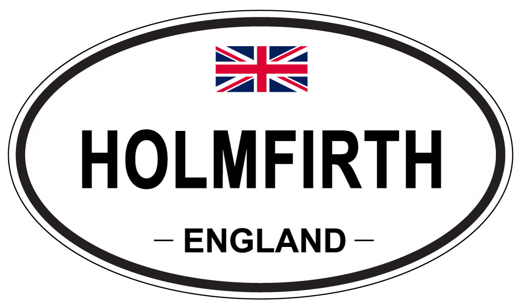 HOLMFIRTH, ENGLAND - Oval Sticker