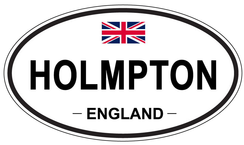HOLMPTON, ENGLAND - Oval Sticker