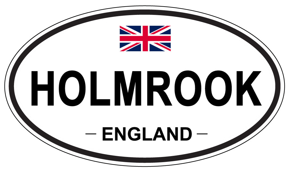 HOLMROOK, ENGLAND - Oval Sticker