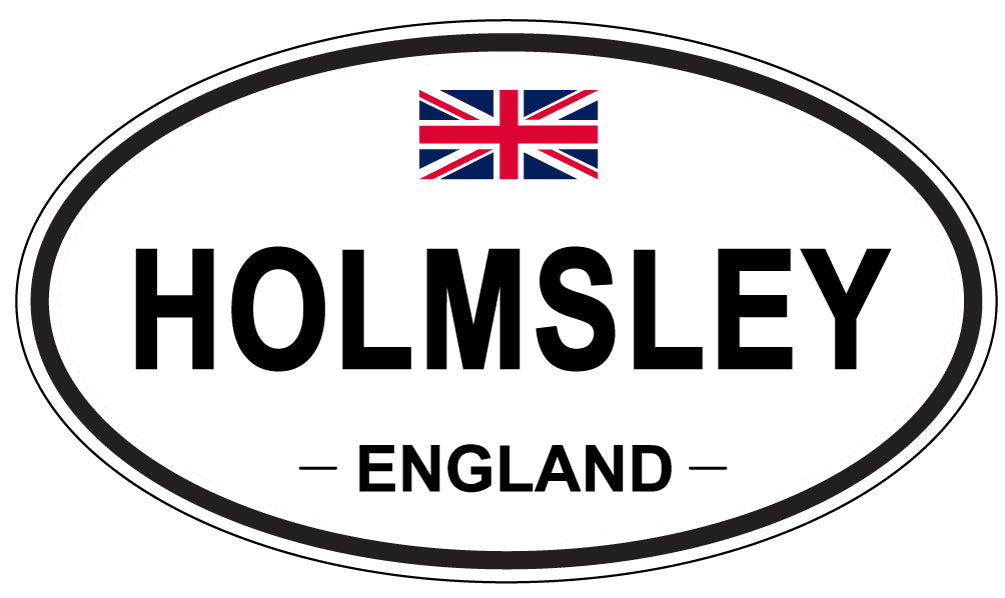 HOLMSLEY, ENGLAND - Oval Sticker