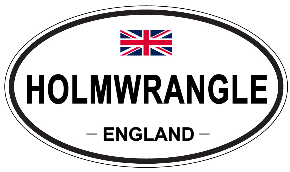 HOLMWRANGLE, England - Oval Magnet