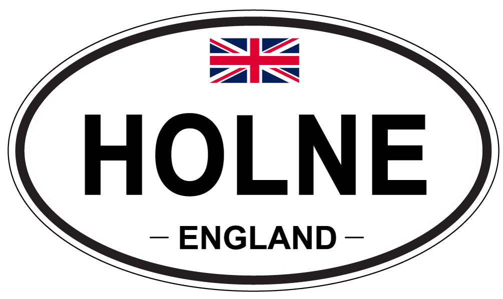 HOLNE, ENGLAND - Oval Sticker