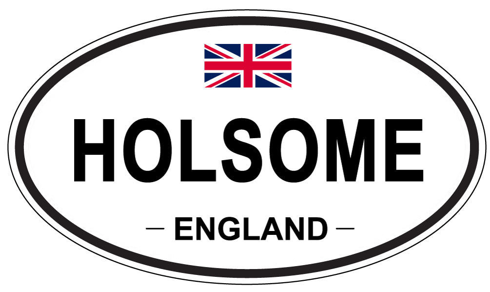 HOLSOME, ENGLAND - Oval Sticker