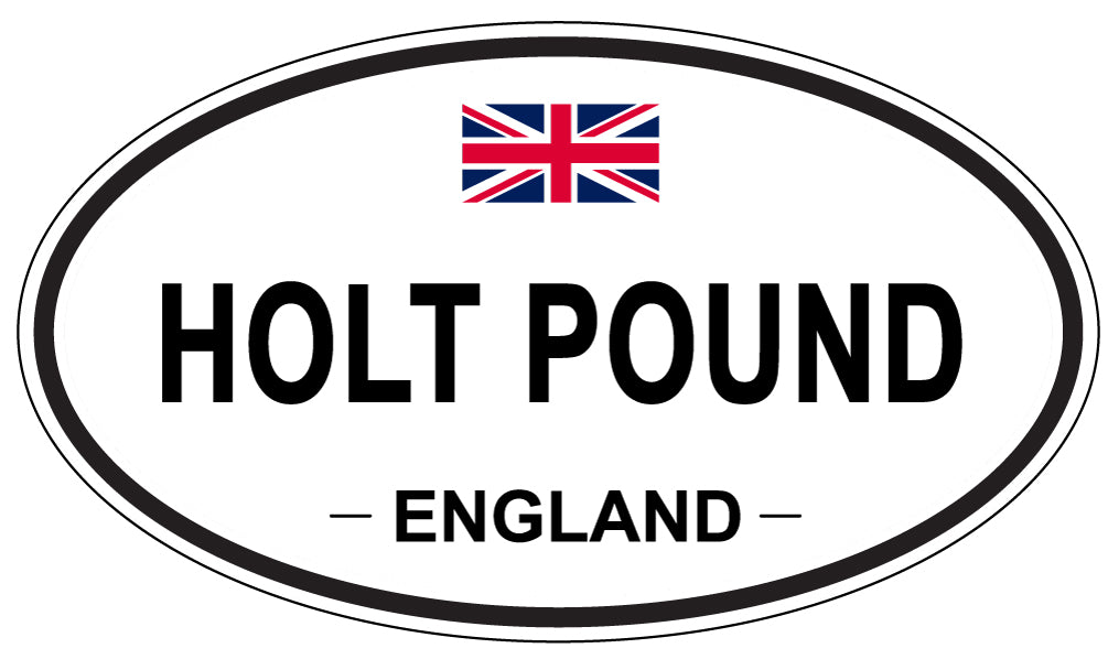 HOLT POUND, ENGLAND - Oval Sticker
