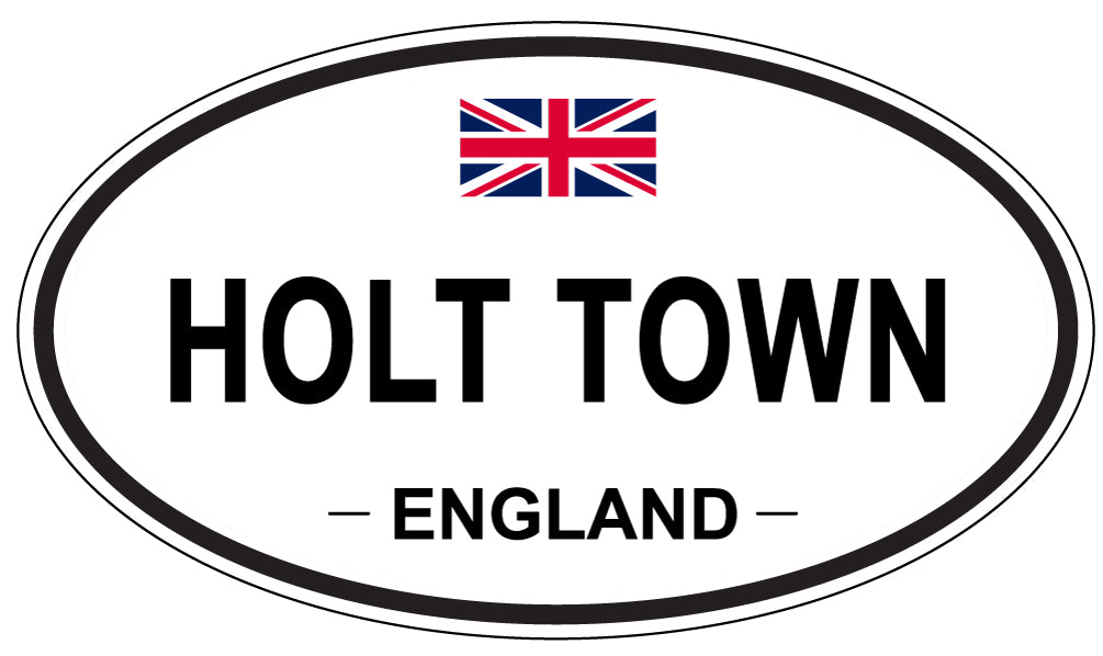 HOLT TOWN, ENGLAND - Oval Sticker