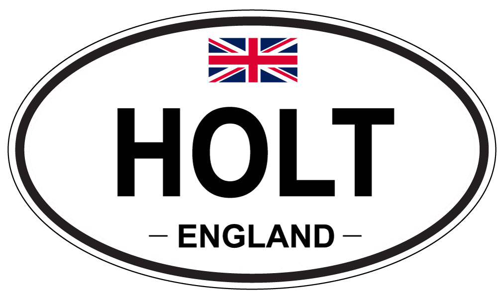 HOLT, ENGLAND - Oval Sticker
