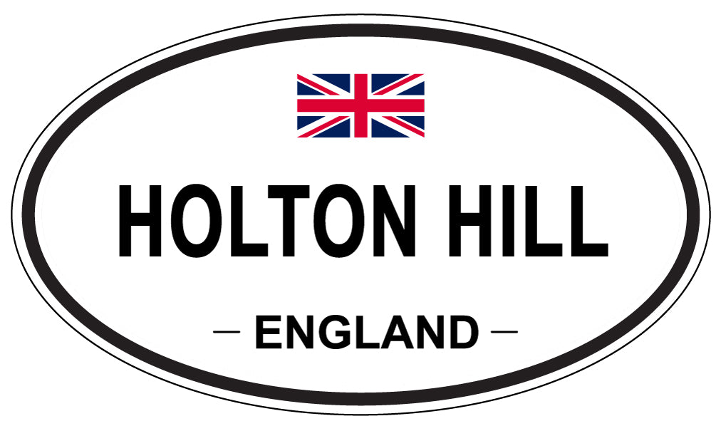 HOLTON HILL, ENGLAND - Oval Sticker