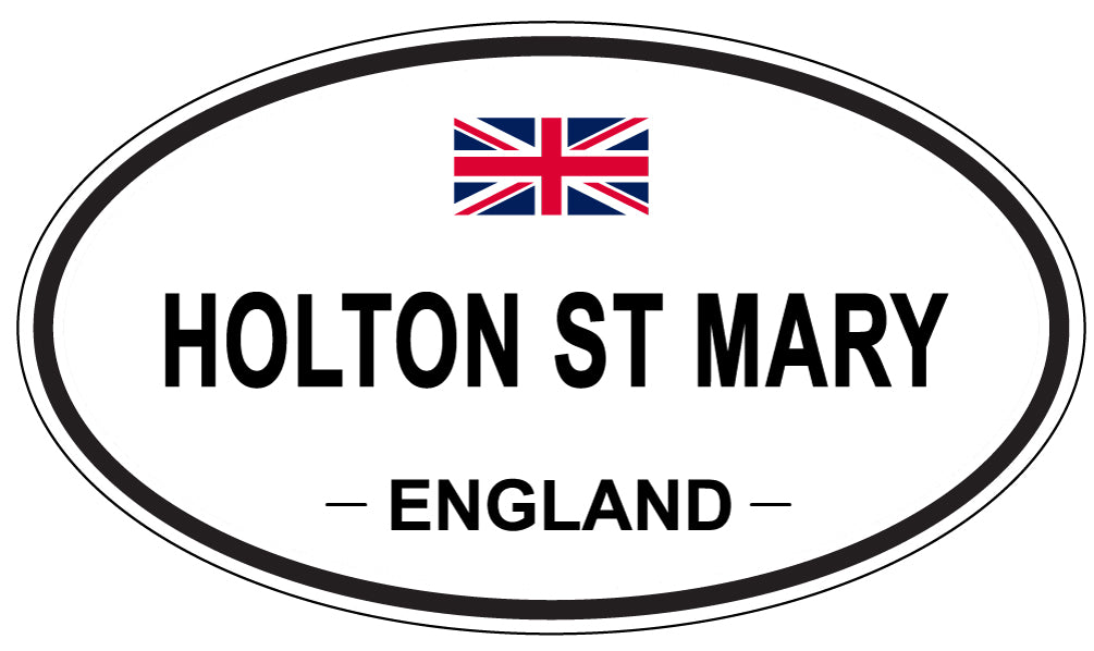 HOLTON ST MARY, ENGLAND - Oval Sticker