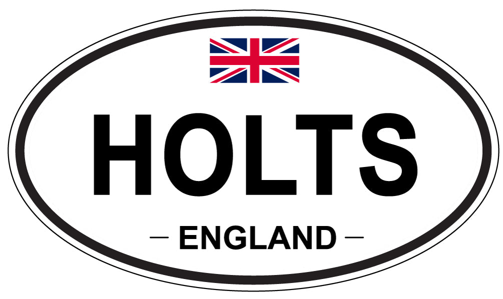 HOLTS, ENGLAND - Oval Sticker