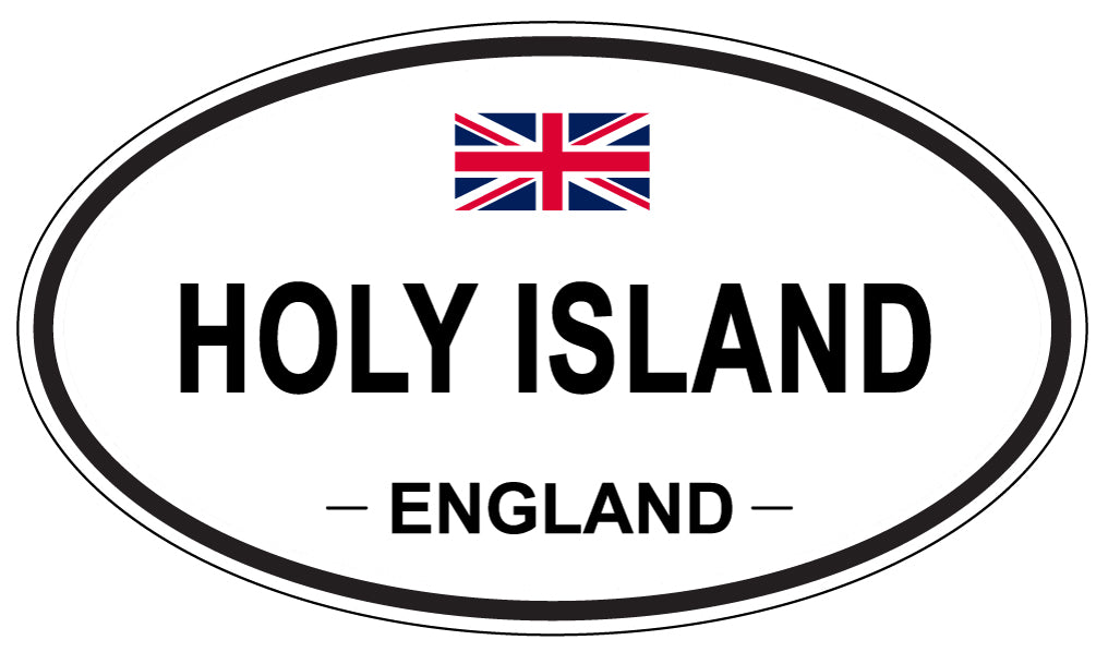 HOLY ISLAND, England - Oval Magnet