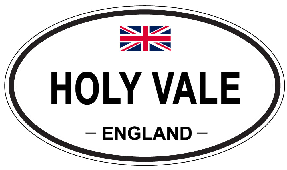 HOLY VALE, ENGLAND - Oval Sticker
