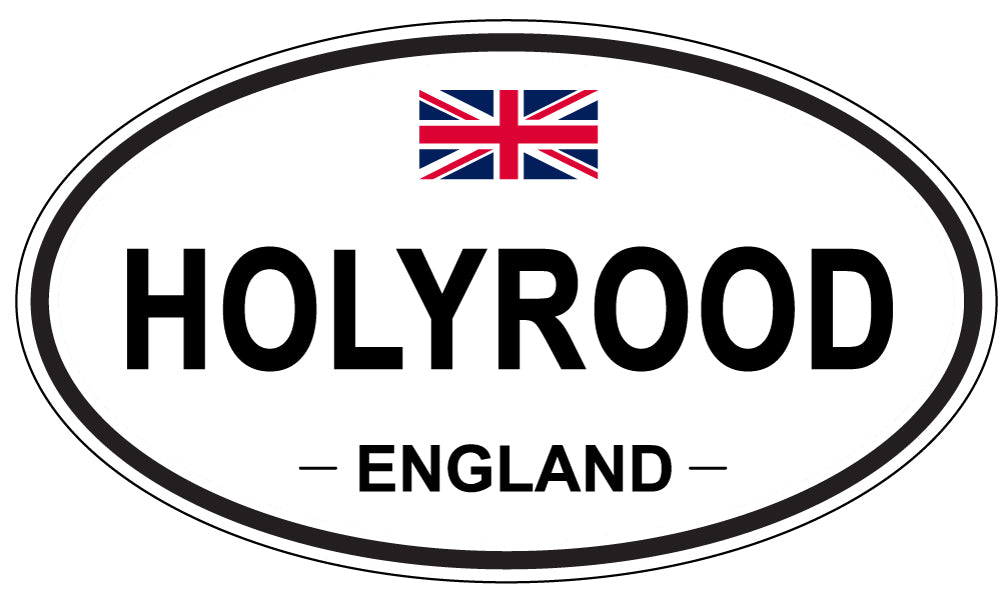 HOLYROOD, ENGLAND - Oval Sticker