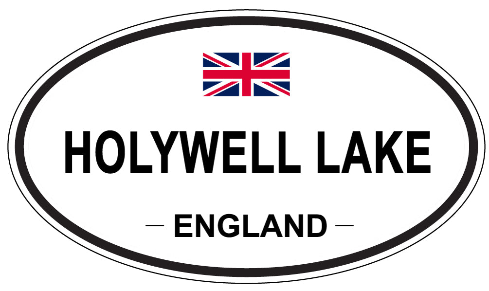 HOLYWELL LAKE, ENGLAND - Oval Sticker