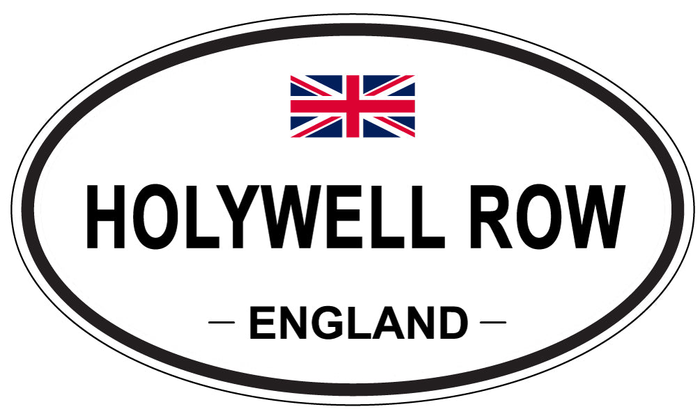 HOLYWELL ROW, ENGLAND - Oval Sticker