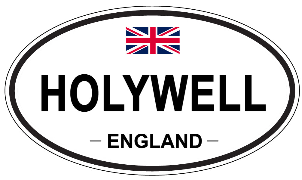HOLYWELL, ENGLAND - Oval Sticker