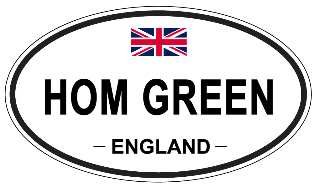 HOM GREEN, England - Oval Magnet