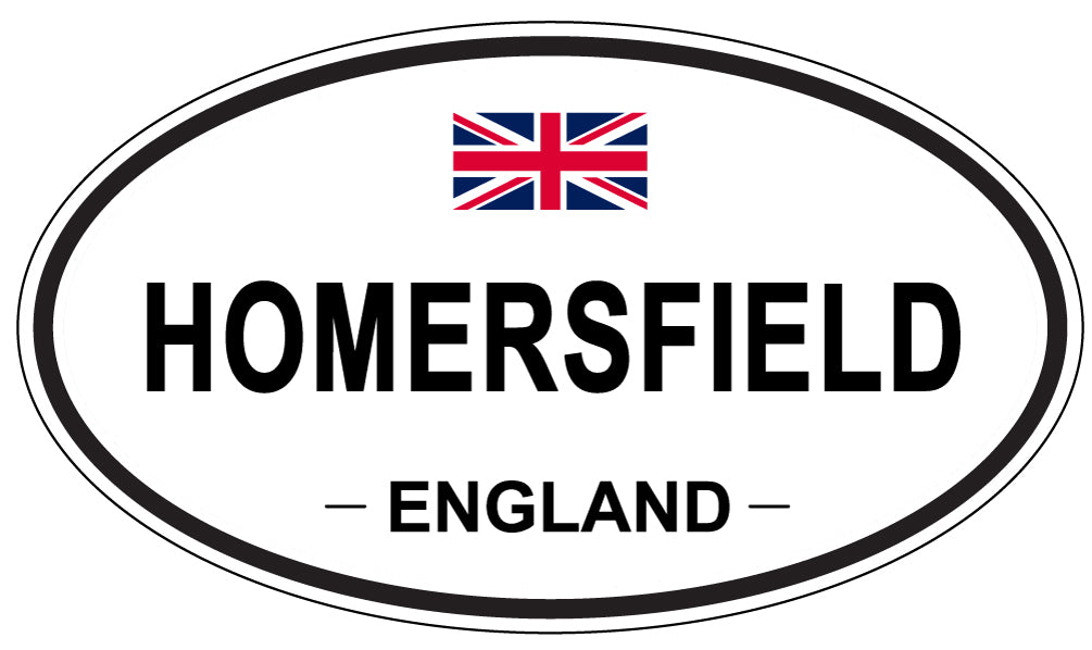HOMERSFIELD, England - Oval Magnet