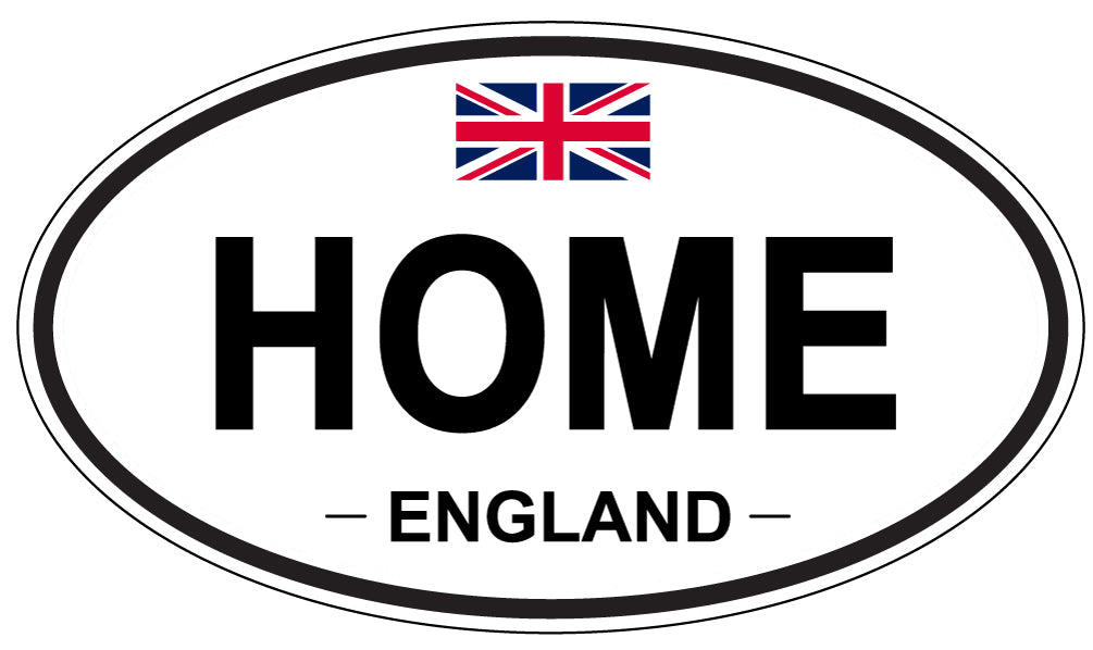 HOME, England - Oval Magnet