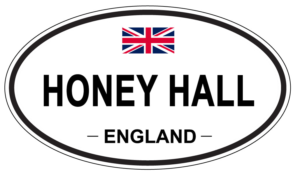 HONEY HALL, ENGLAND - Oval Sticker