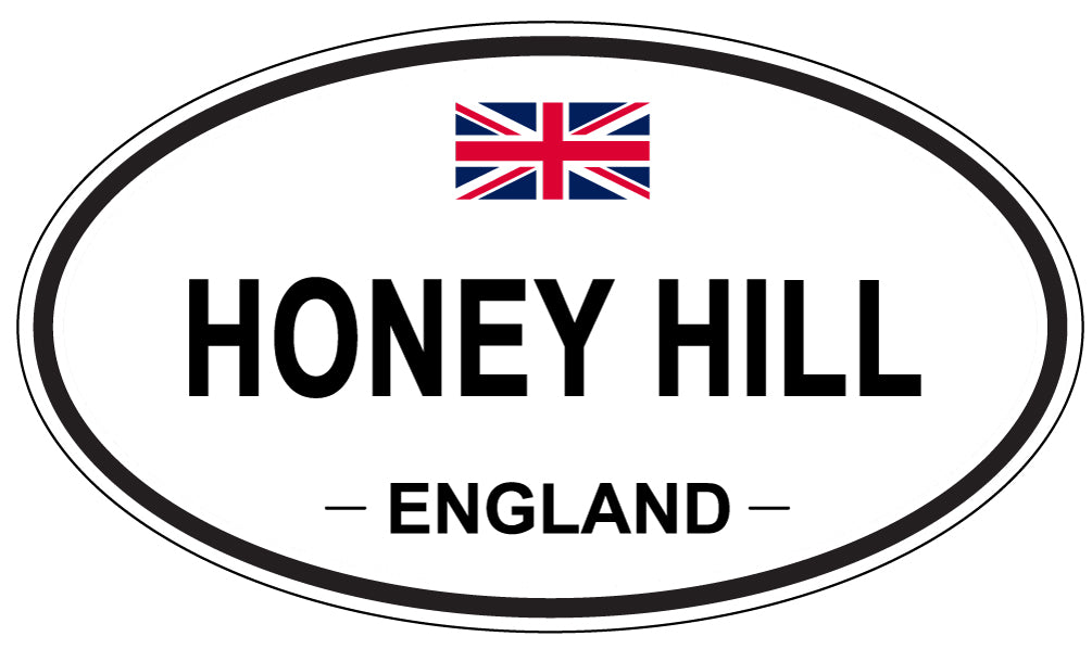 HONEY HILL, ENGLAND - Oval Sticker