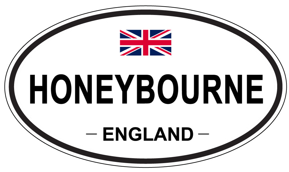 HONEYBOURNE, ENGLAND - Oval Sticker