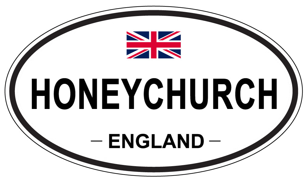 HONEYCHURCH, ENGLAND - Oval Sticker