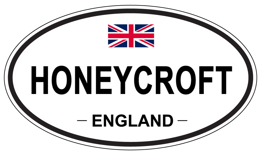HONEYCROFT, ENGLAND - Oval Sticker