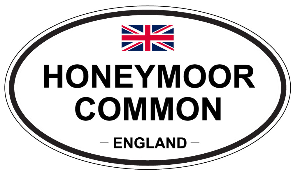 HONEYMOOR COMMON, ENGLAND - Oval Sticker
