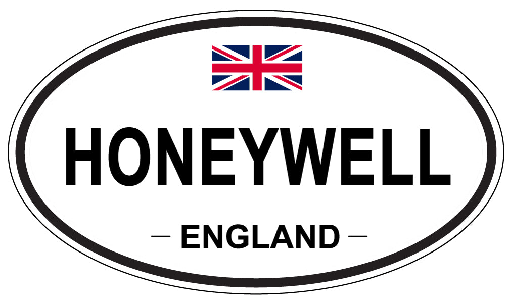 HONEYWELL, ENGLAND - Oval Sticker